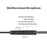 3.5mm Wired Headphones In Ear Headset Wired Earphones with Microphone Bass HiFi Stereo Earbuds Sports In-line Control For Phones