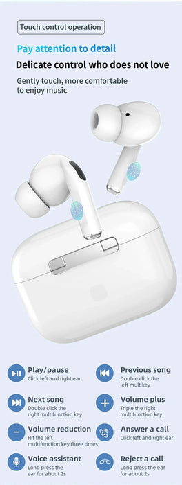 For Original Air Pro5 TWS Max Wireless Bluetooth Earphones In Ear Earbuds Sport Noise Cancelling Headset For iPhone Android