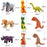 Squeaky Pet Toys for Medium Large Dogs Plush Puppy Big Dog Chew Toys Animals Shape Dog Accessories Lion Dinosaur Pets Supplies