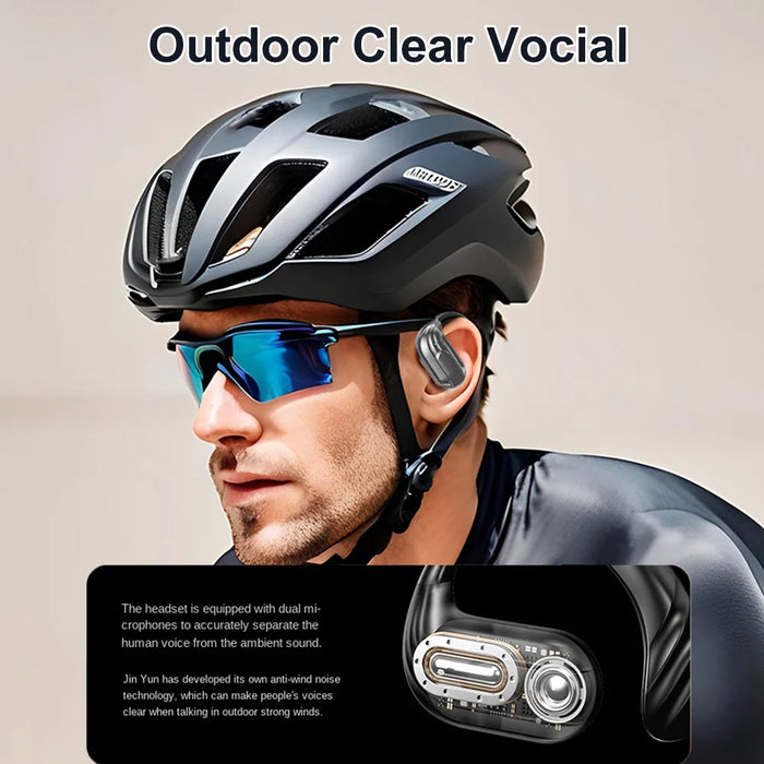 Open-Ear Earphones Bluetooth 5.4 Ear Hook Headphones HiFi Stereo True Wireless Headsets Noise Reduction Waterproof Earbuds