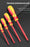 Insulated Screwdriver Slotted Cross Screwdrivers Phillips Flat Driver Electrician's Professional Maintenance Tools Hand Tool