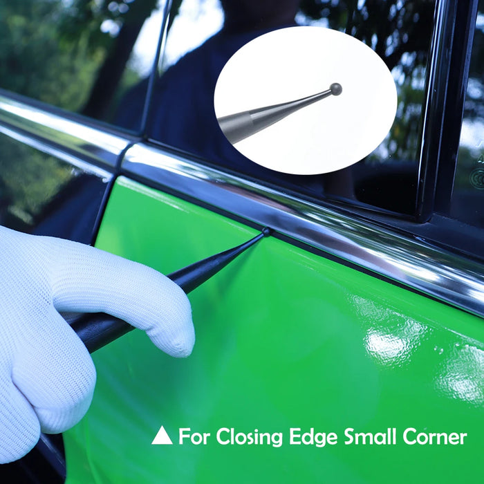 Vinyl Car Wrapping Flexible Micro Squeegee Curves Slot Tint Tool for Vehicle Wraps and Auto Stickers Installing Small Scraper