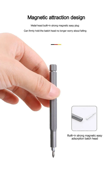 Precision Screwdriver Set 25 in 1 Screw Driver Se Hexagonal Flat Head Magnetic Screwdriver Head for Car Computer Phone Home Use