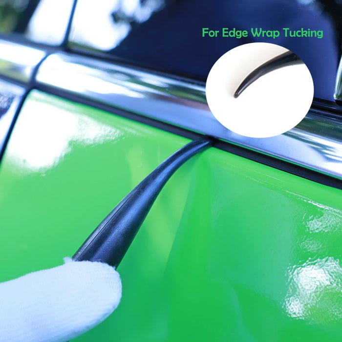 Vinyl Car Wrapping Flexible Micro Squeegee Curves Slot Tint Tool for Vehicle Wraps and Auto Stickers Installing Small Scraper