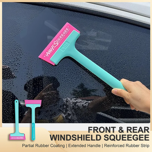 1/2pcs 32cm Long Handle Tendon Squeegee for Car Windshield Mirror Glass Cleaning Window Tint Application Tool Snow Water Remover