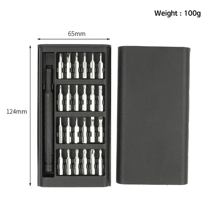 Precision Screwdriver Set 25 in 1 Screw Driver Se Hexagonal Flat Head Magnetic Screwdriver Head for Car Computer Phone Home Use
