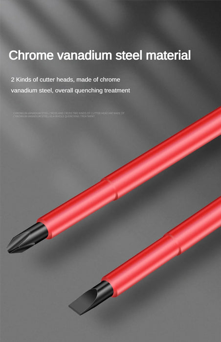 Insulated Screwdriver Slotted Cross Screwdrivers Phillips Flat Driver Electrician's Professional Maintenance Tools Hand Tool