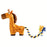 Plush Pet Dog Toy Animal-shaped Dog Squeak Toys Interactive Pet Rope Toy for Small Medium Dogs Dog Accessories