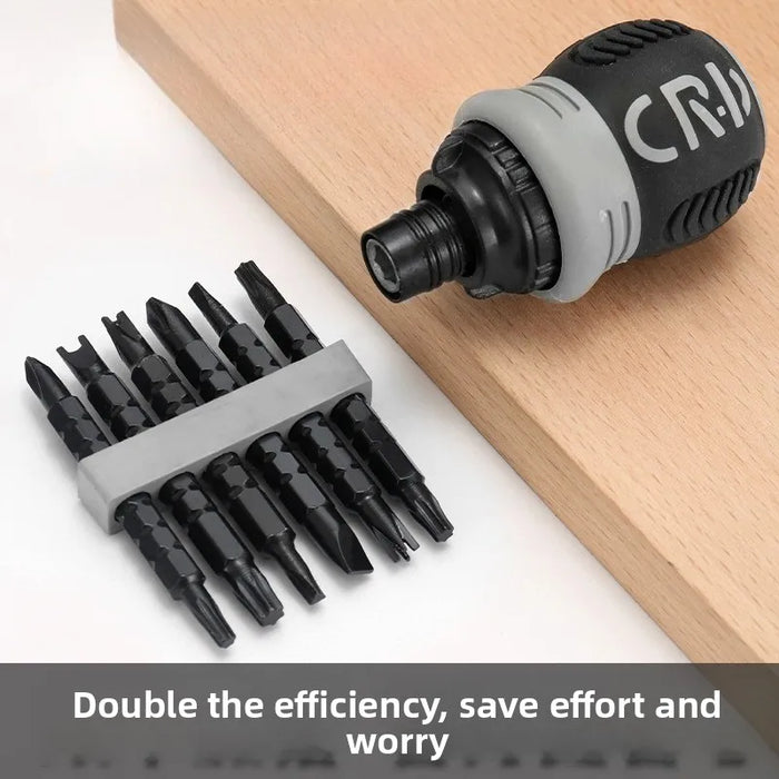 Powerful Magnetic 13-in-one Ratchet Screwdriver Phillips Flat-head Screwdriver Multi-function Labor-saving Screwdriver