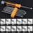 12 In 1 Screwdriver Set Magnetic Bit Cross Flat Shaped Screwdriver Head Multifunctional Precision Handheld Maintenance Tool Home