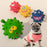Latex Squeaky Emoji Face Spiky Ball - Pet Toy for Small Dogs, Teething & Teeth Cleaning, Fun Interactive Doggie Plaything