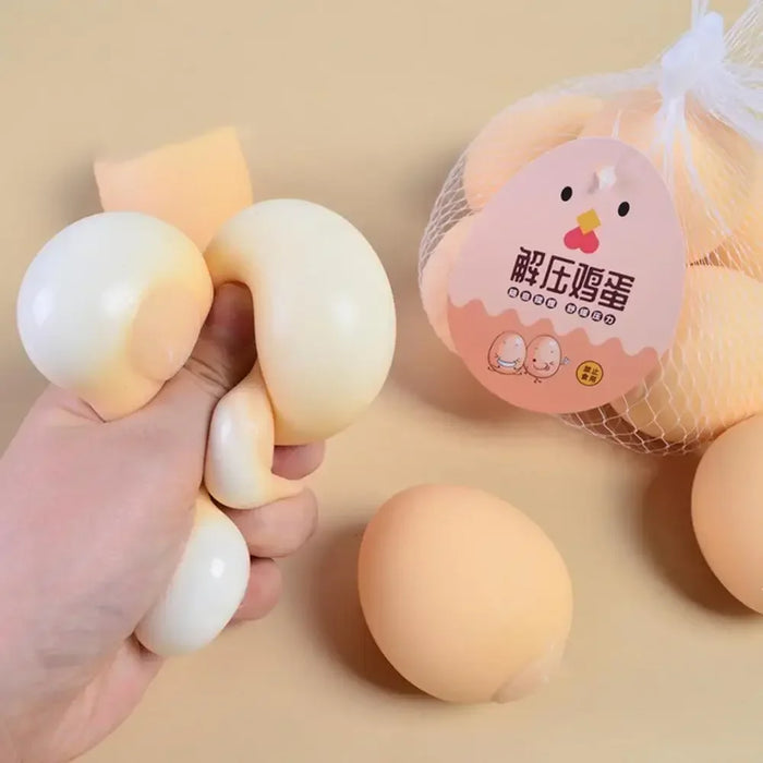 Egg Squeeze Toys - Smart Educational Toy for Young People, Funny Vent Egg, Squishy Stress Reliever, Decompression Ball Gift