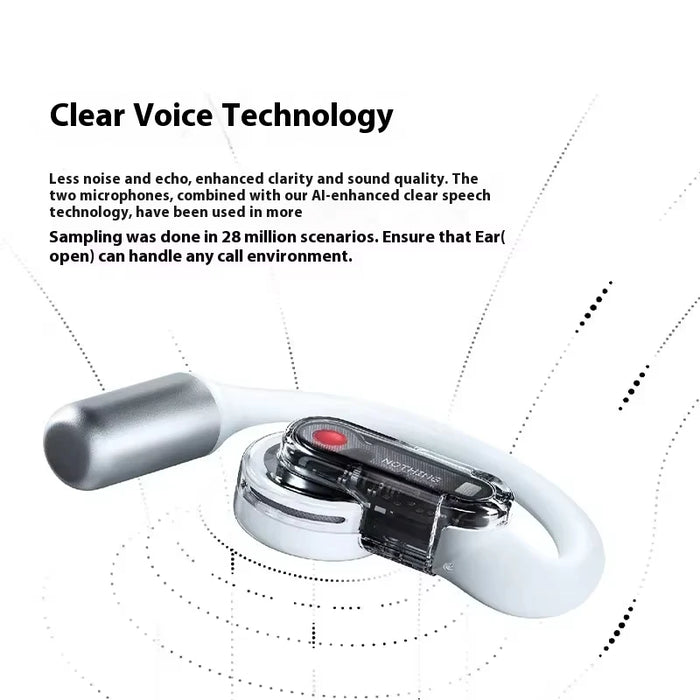 Nothing Ear Open Earphone Wireless Bluetooth Headset Hifi Sound Stereo Noise Reduction Long Battery Life Customize   Headset