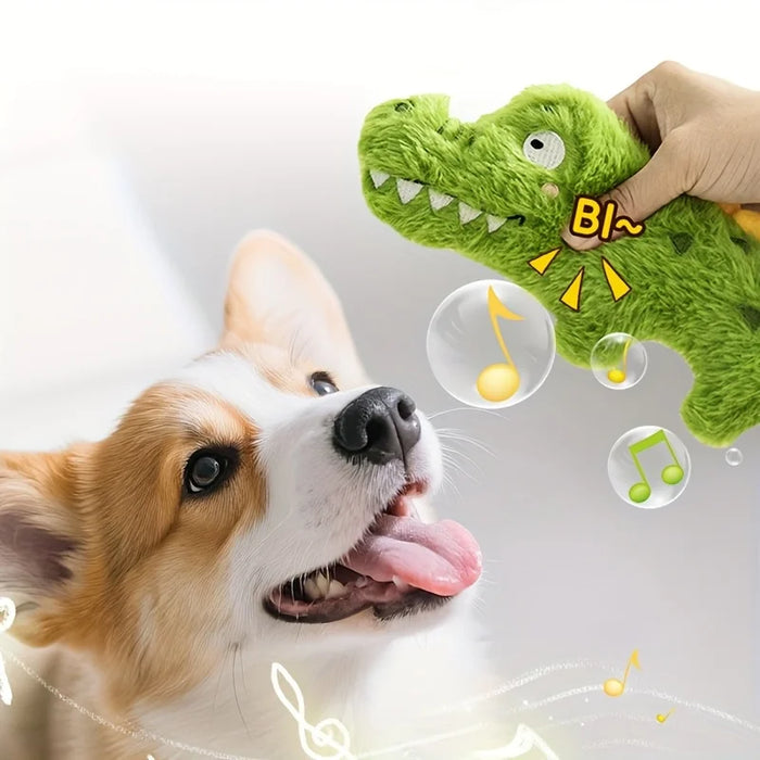 Plush Pet Dog Toy Animal-shaped Dog Squeak Toys Interactive Pet Rope Toy for Small Medium Dogs Dog Accessories