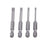 4pcs Flat Head Screwdriver Bits 50mm Long Magnetic Tip Slotted Screwdriver Bits 3-6mmS2 Steel 1/4 Inch Shank Flat Head Bits