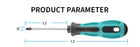 1PCS  Multifunctional Flat Head Cross Screwdriver Magnetic Screwdriver Household Basic Anti Slip Manual Screw Drive Tool