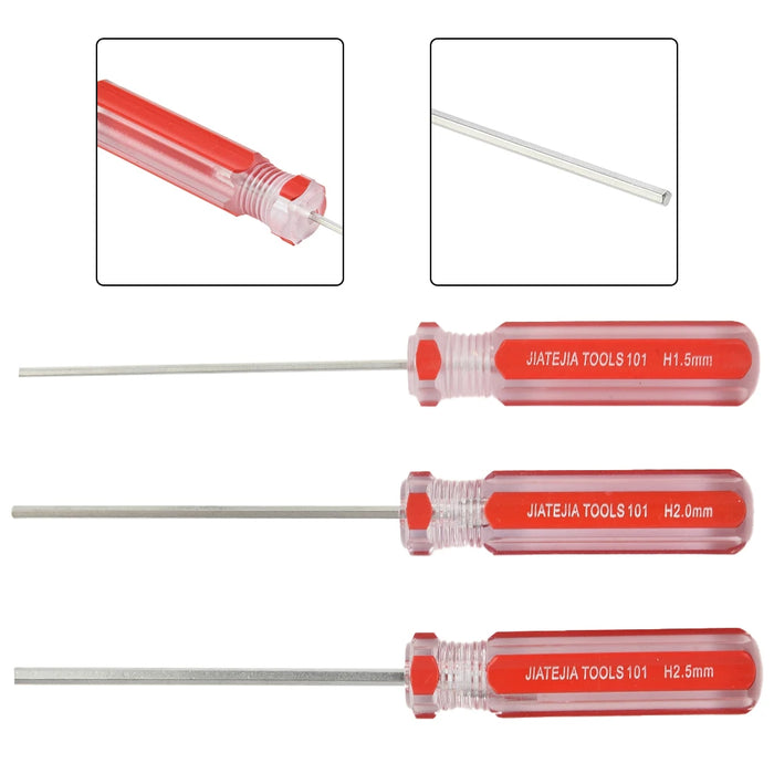 1 Pc Hexagon Screwdriver 1.5/2/2.5/3/4/5/6mm Flat Head Hex Shank Magnetic Screwdriver Steel Hand Manual Tool Repair Tools