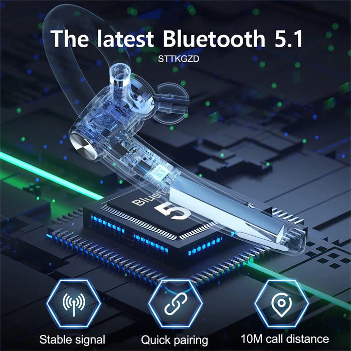Wireless Headphones Bluetooth Headset With Microphone Earphones  Handsfree Noise Canceling Audifonos Talking Business Driving