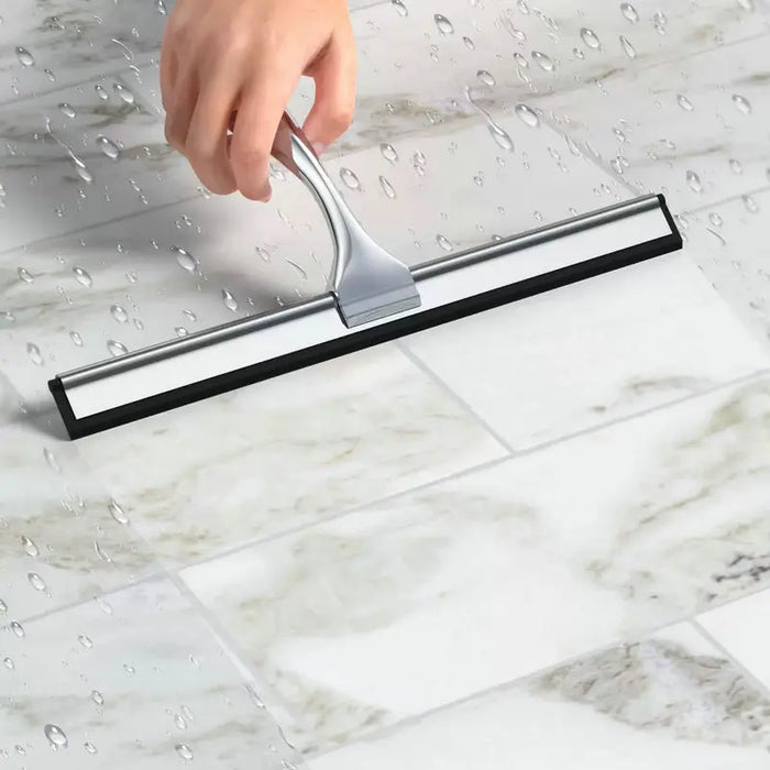 10 Inch All-Purpose Shower Squeegee for Shower Doors,Windows and Car Glass Stainless Steel 304 and Silicone Cleaning Squeegee