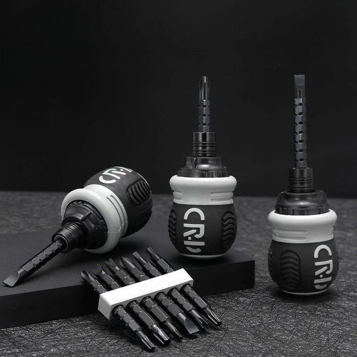 Powerful Magnetic 13-in-one Ratchet Screwdriver Phillips Flat-head Screwdriver Multi-function Labor-saving Screwdriver