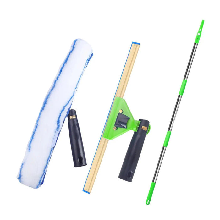 3Pcs Squeegee for Window Cleaning Set for Long Reach Extendable Squeegee Window Cleaner for Patio Bathroom Shower Car Garden