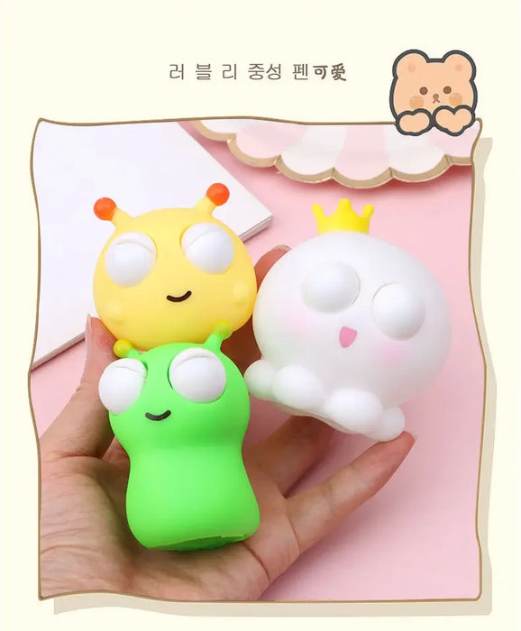 Squeeze Toys for Kids, Funny Eyeball, Anti Stress, Green Worm, Stress Relief, Creativity, Caterpillar, Squeeze Toys, Squishy
