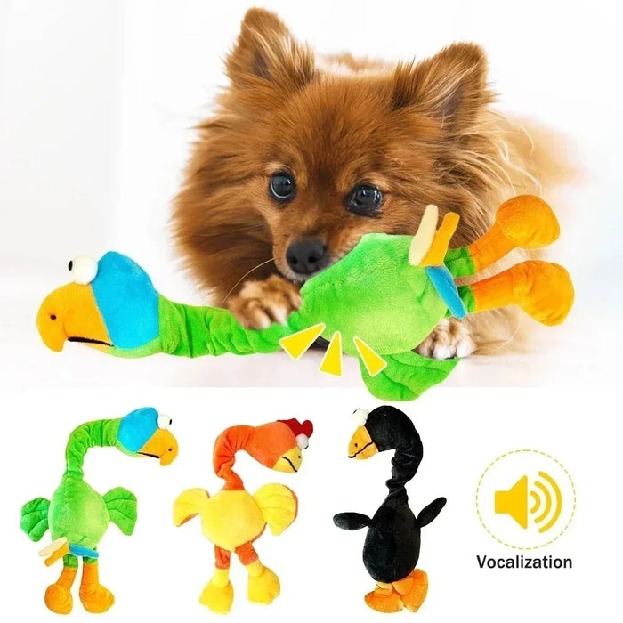 Screaming Chicken Dog Toy Bite Resistant Squeaky Chew Toy for Puppies Interactive Pet Training Accessories Pet Products Puppy