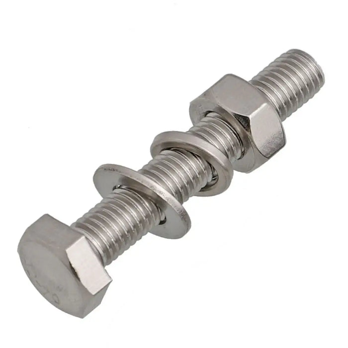 Flat Washer Hex Bolt Round Head Square Neck Hexagon Head Screw Flange Nut Spring Nut 304 Stainless Steel Screw Construction