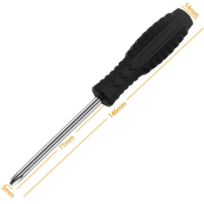 5.0mm Slotted Magnetic Screwdriver Flat/Cross Head Screwdriver Manual Household Repair Tool  Slotted Screwdrivers