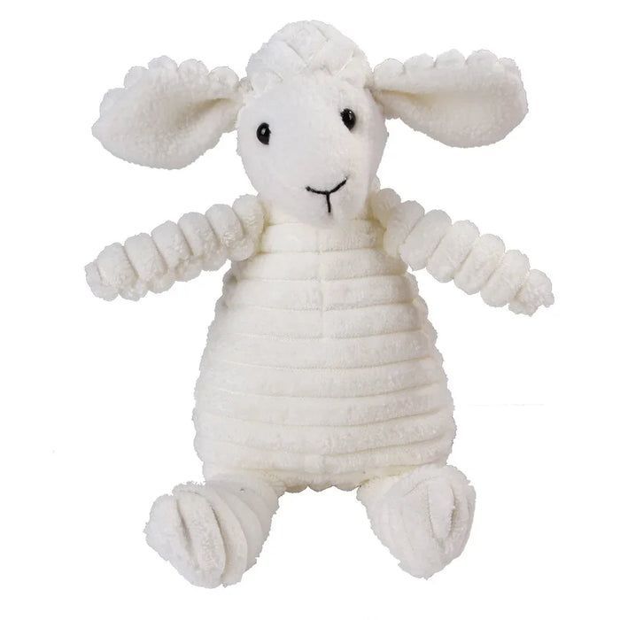 Squeaky Chew Bite - Resistant Animal Shape Plush Toy for Small Dogs, Pet Puppy Corduroy Dog Toys, Pets Accessories Supplies