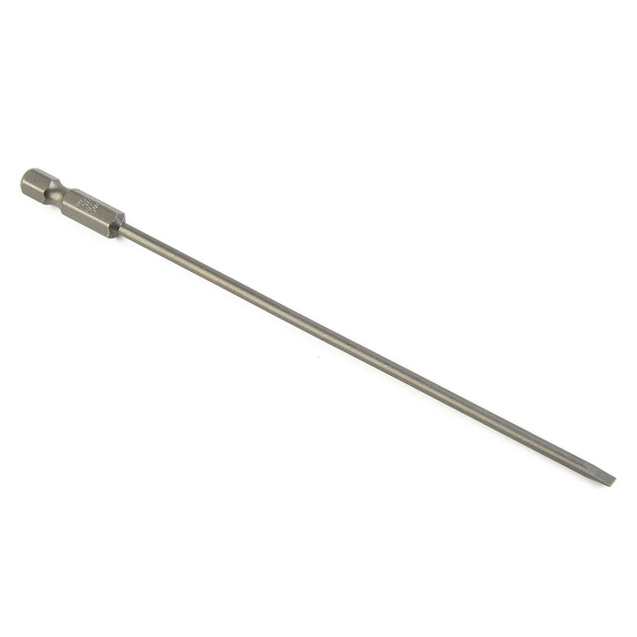 4Pcs 150mm Slotted Screwdriver Bit Set Magnetic Flat Head Screwdriver Bits 1/4" Hex Shank Screw Driver Hand Tools 3-6mm