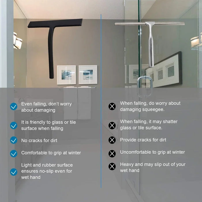 Silicone Squeegee Streak Free Cleaning Shower Squeegee For Glass Bathroom Shower Doors Mirrors Tiles Car Windows