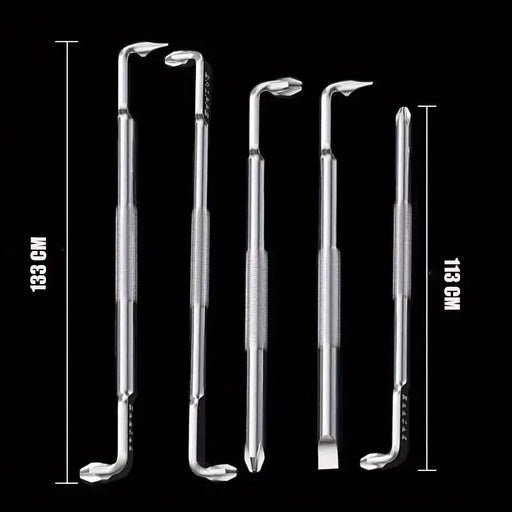 Magnetic Head L-Shaped and Z Shaped Screw Drive with Crosshead and Flathead 90-Degree Right-Angle Elbow Bend Screwdriver