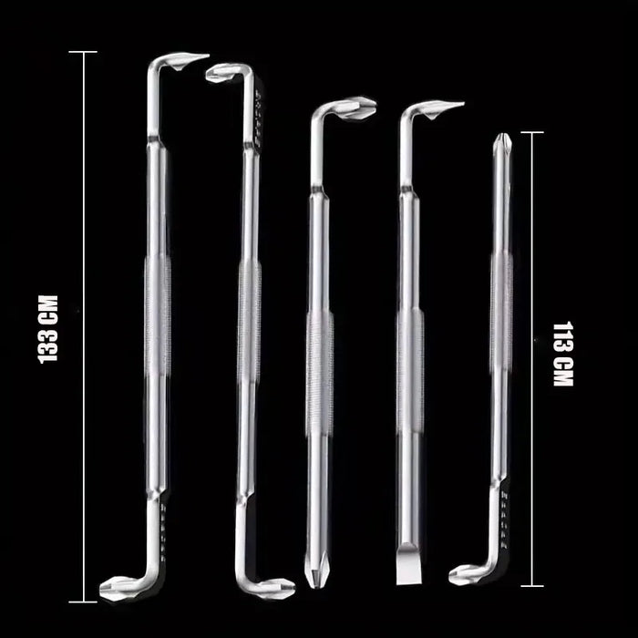 Magnetic Head L-Shaped and Z Shaped Screw Drive with Crosshead and Flathead 90-Degree Right-Angle Elbow Bend Screwdriver