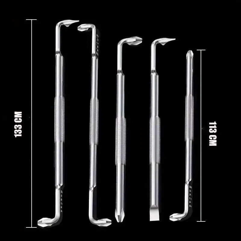 Magnetic Head L-Shaped and Z Shaped Screw Drive with Crosshead and Flathead 90-Degree Right-Angle Elbow Bend Screwdriver