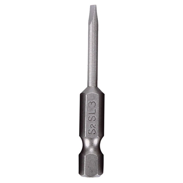 1X 50mm Magnetic Screwdrivers Bits Flat Head Slotted Tip Electric Power Repair Hand Tool SL 2 2.5 3 4 5 6 Alloy Steel 2mm-6mm