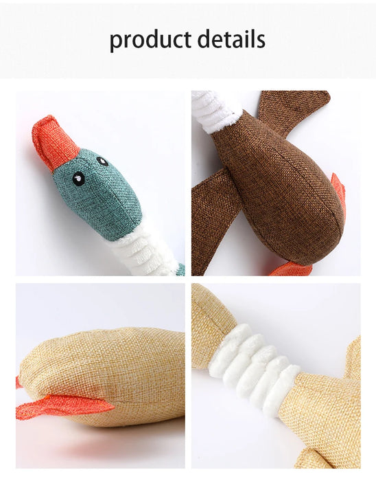 Squeak Dog Toys Wild Goose Sounds Toy Cleaning Teeth Puppy Dogs Chew Supplies Training Household Pet Dog Toys accessories