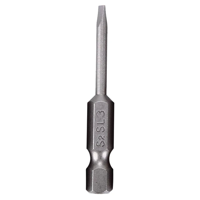 1X 50mm Magnetic Screwdrivers Bits Flat Head Slotted Tip Electric Power Repair Hand Tool SL 2 2.5 3 4 5 6 Alloy Steel 2mm-6mm