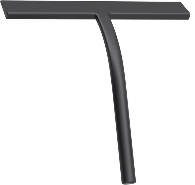 Matte Black Silicone Squeegee Streak Free Cleaning Shower Squeegee for Glass Bathroom Shower Doors Mirrors Tiles Car Windows