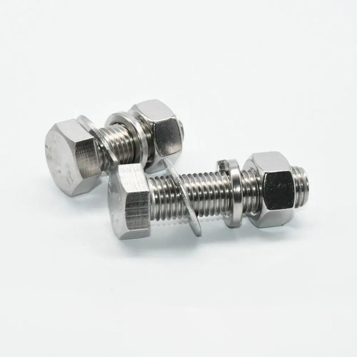 Flat Washer Hex Bolt Round Head Square Neck Hexagon Head Screw Flange Nut Spring Nut 304 Stainless Steel Screw Construction