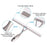 Premium Creative Steel Squeegee For Shower Doors, Bathroom, Window And Car Glass, All-Purpose Cleaning Glass Wiper