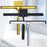 Squeegee All-Purpose Silicone Scrape Wall-mounted Stainless Steel Handle Wiper with Hook for Kitchen Bathroom Window Glass Clean