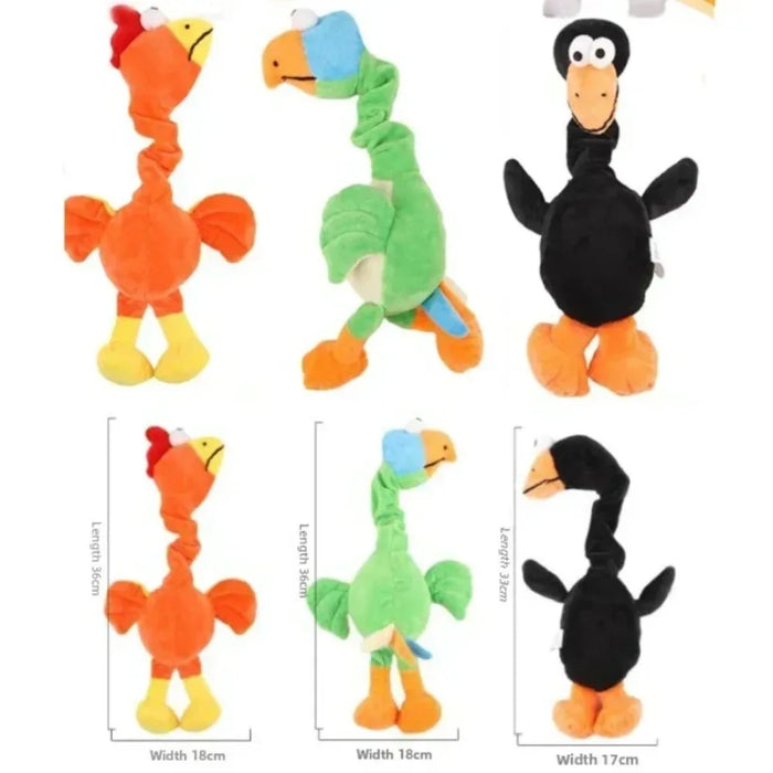 Screaming Chicken Dog Toy Bite Resistant Squeaky Chew Toy for Puppies Interactive Pet Training Accessories Pet Products Puppy