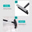 SEAMETAL 1pc Squeegee Car Window Cleaner 2 in 1 Retractable Pole Cleaning Window Brush Glass Squeegee for Car Cleaning Tools