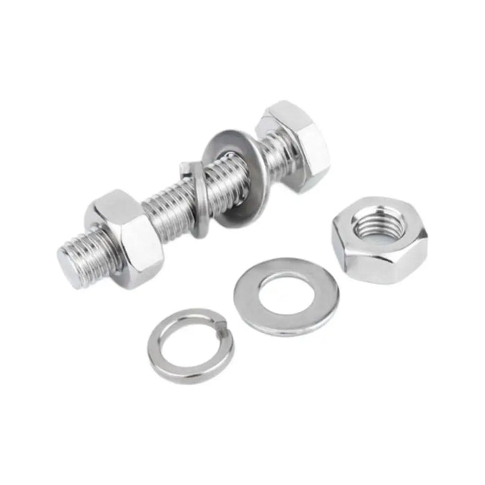 Flat Washer Hex Bolt Spring Nut Round Head Hexagon Head Screw Flange Nut Square Neck 304 Stainless Steel Screw Machinery