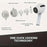 PRO2-Wireless headphones with noise cancellation, in-ear type, equipped with a charging case, high-fidelity stereo sound.