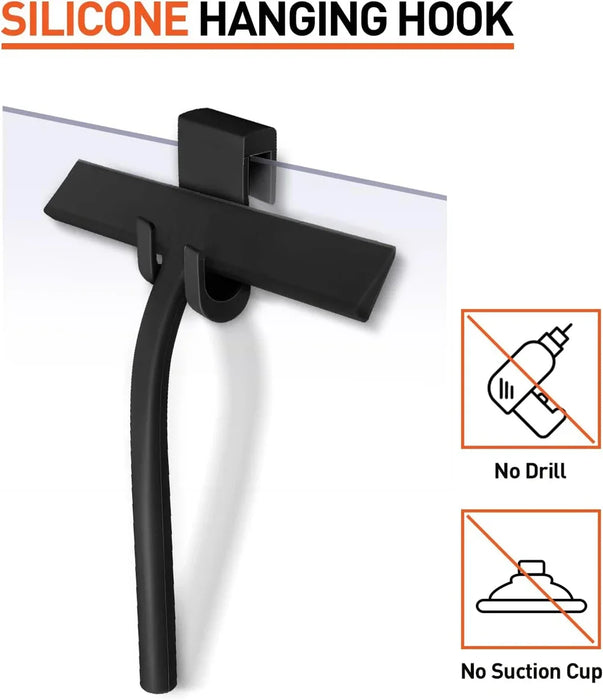 Silicone Squeegee Streak Free Cleaning Shower Squeegee For Glass Bathroom Shower Doors Mirrors Tiles Car Windows