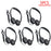 Comfortable Wearing Noise Reduction ABS Portable Headphone Wired Headset Earbud Stereo 3.5mm Clear Gaming for Gamer