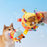 Dog Squeak Ball Toys with Tags Interactive Dog Toys Soft Stuffed Puppy Toys with Built-in Bell Dog Chew Toys Dog Interactive Toy