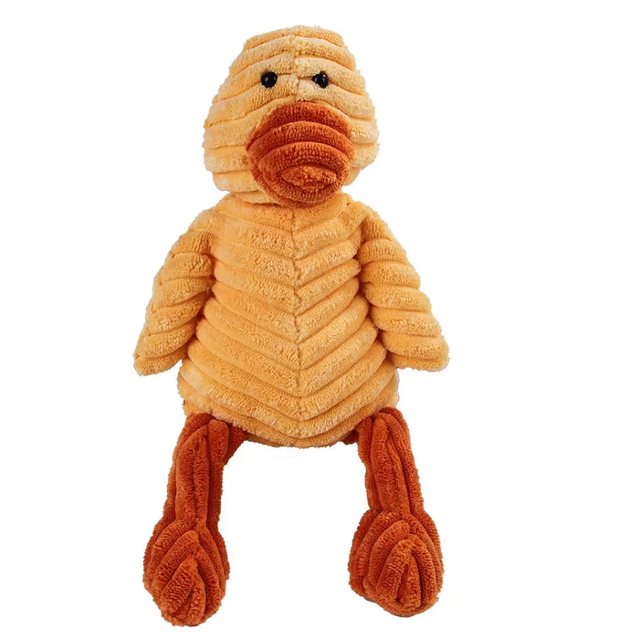 Squeaky Chew Bite - Resistant Animal Shape Plush Toy for Small Dogs, Pet Puppy Corduroy Dog Toys, Pets Accessories Supplies